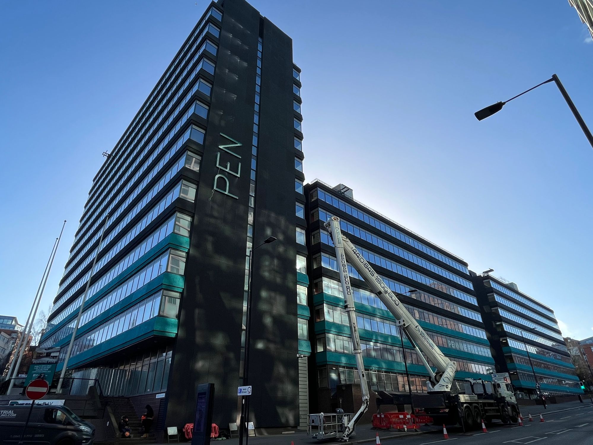 Sheffield city centre's largest sign installed on Pennine Five