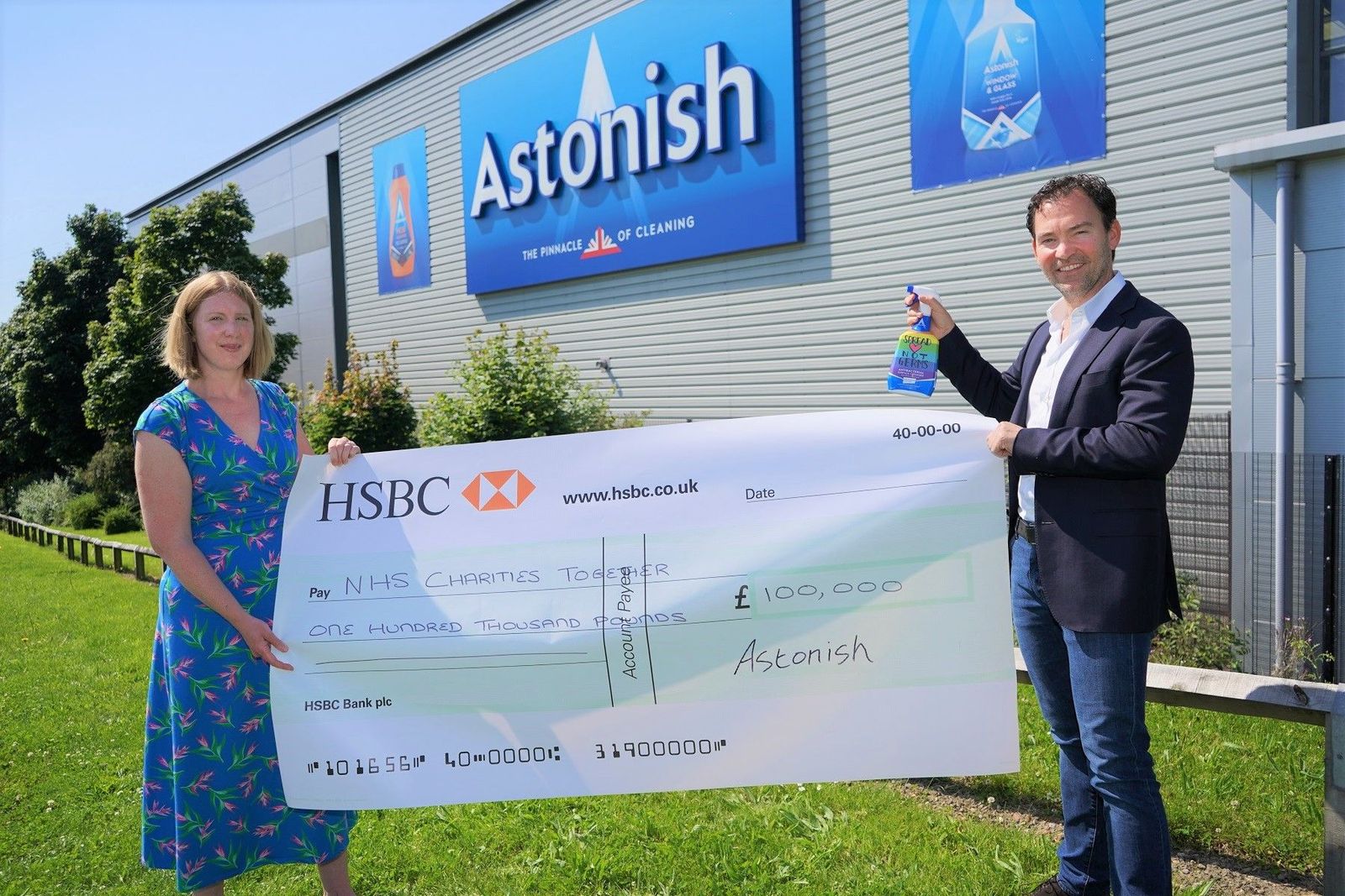 Astonish deliver tidy sum to NHS Charities Together