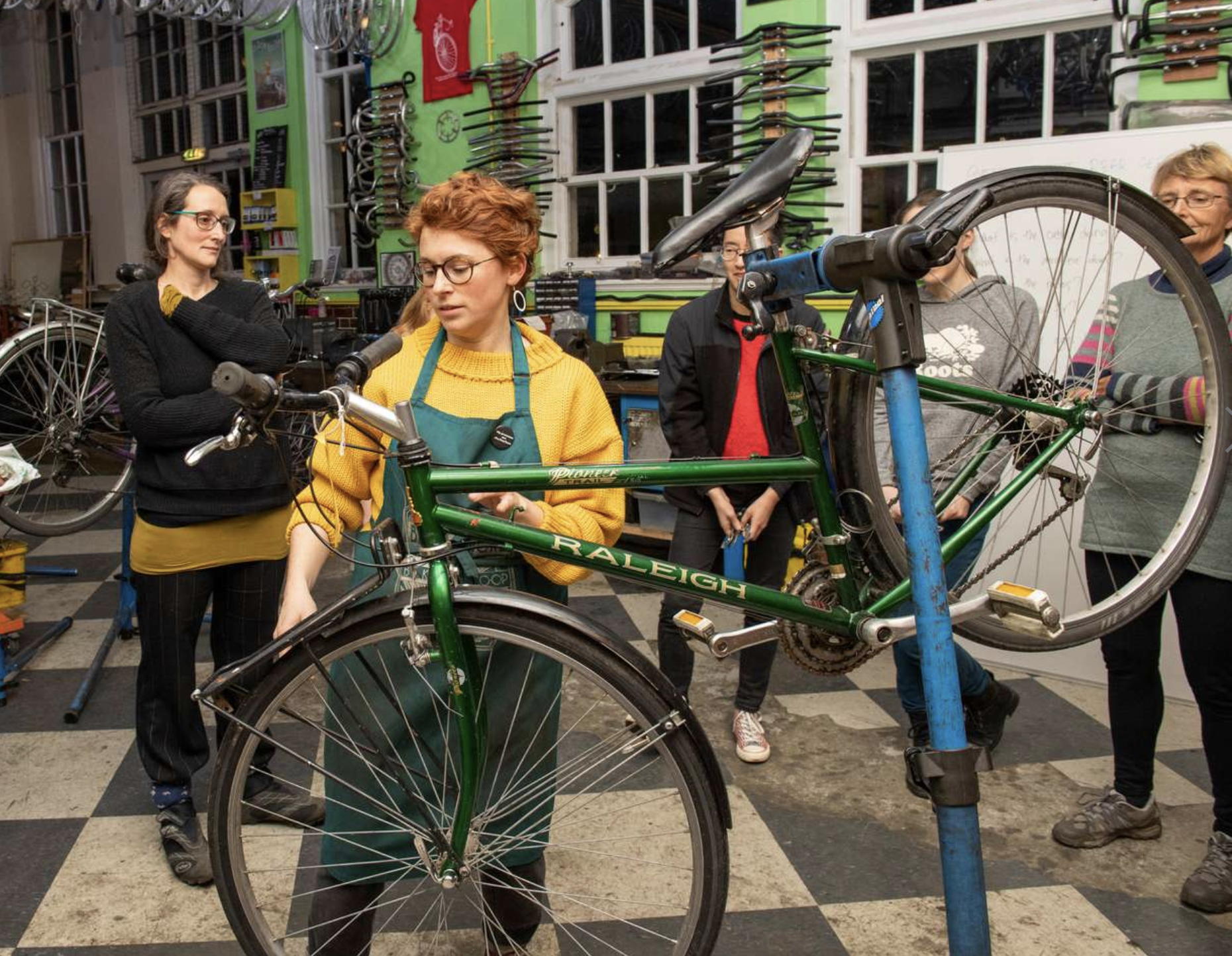 Mechanics pumped up to support cyclists in need of a little push