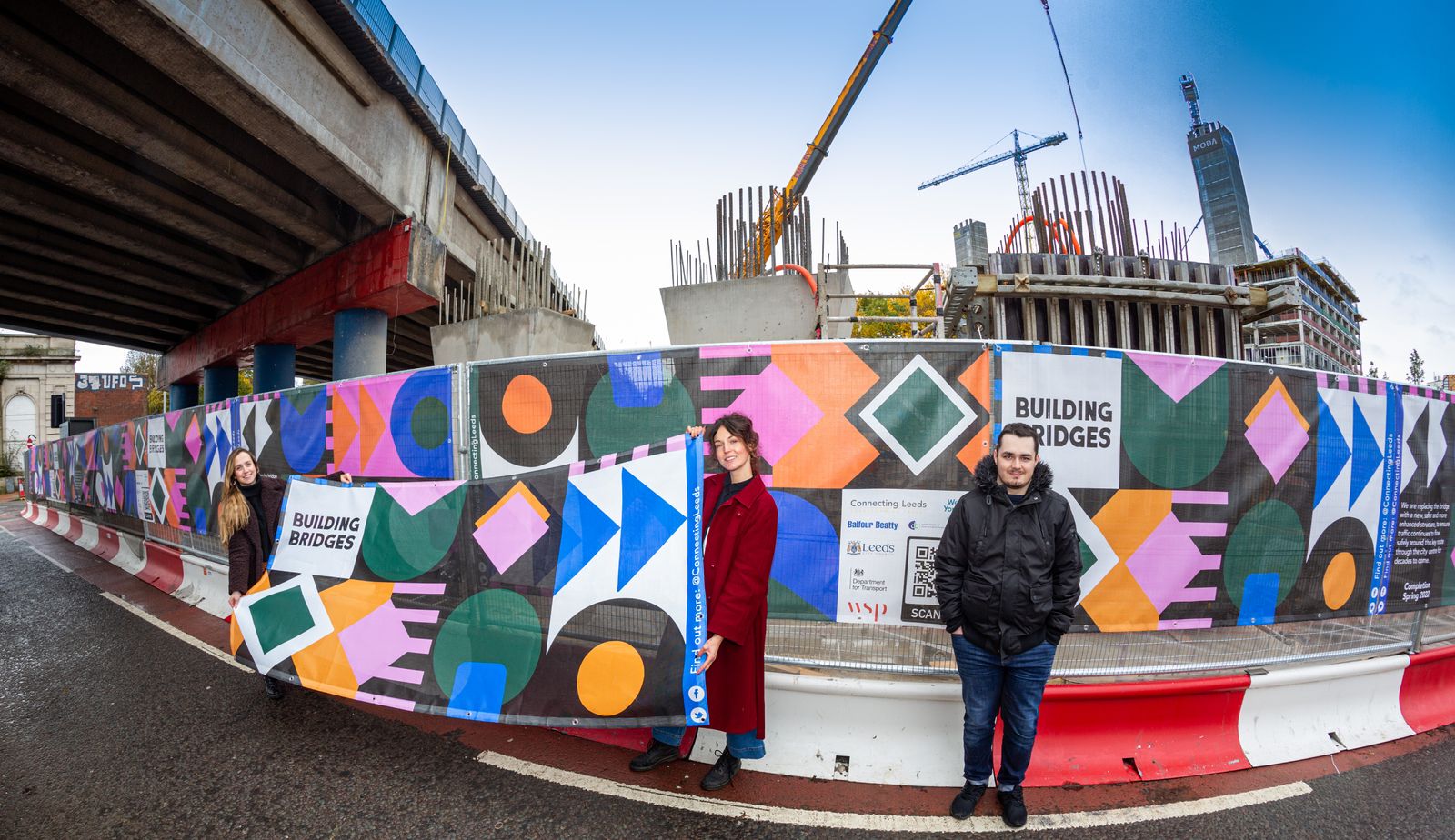 University Centre Leeds students transform Regent Street flyover construction site