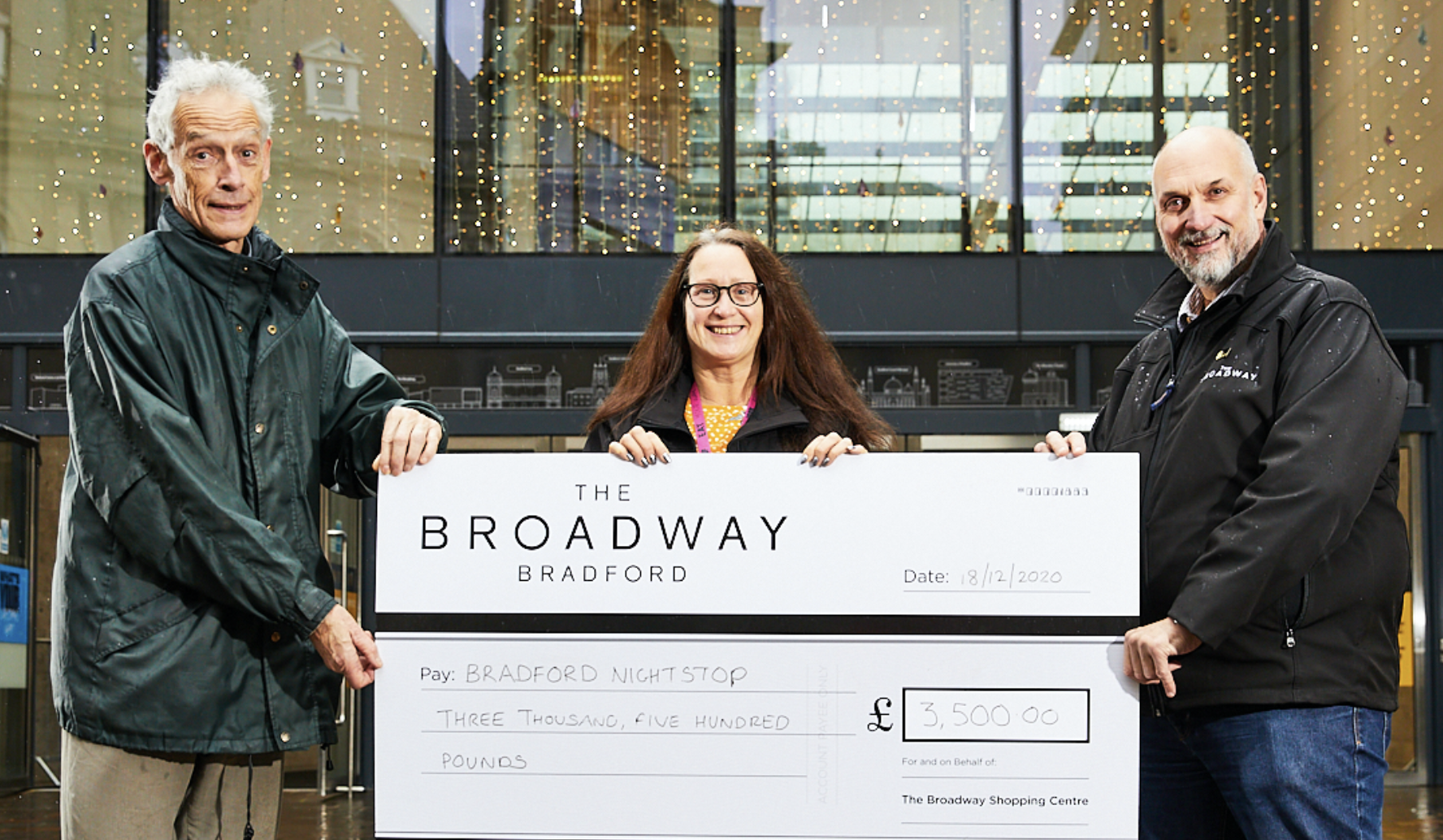 The Broadway,Bradford donates funds to Bradford Nightstop