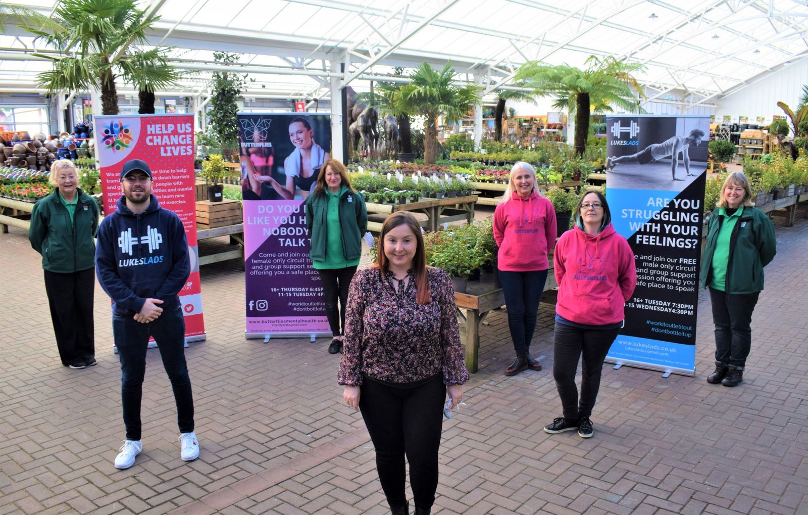Batley mental health exercise and support charity is garden centre charity of the year