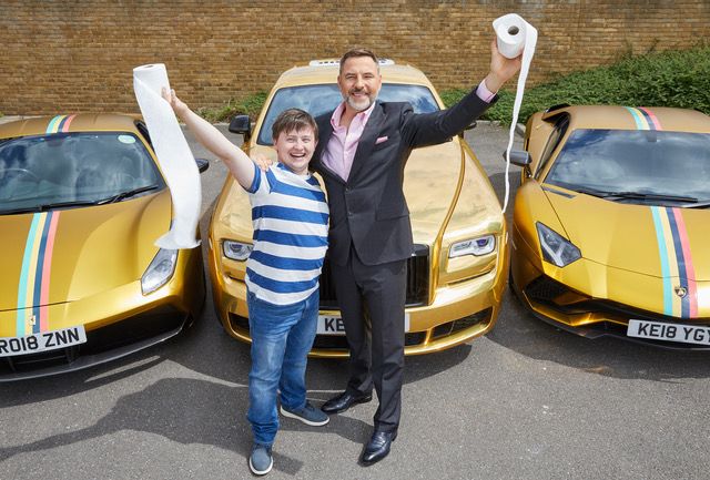 Billionaire Boy visits Harewood with creator David Walliams. The ultimate drive-in experience