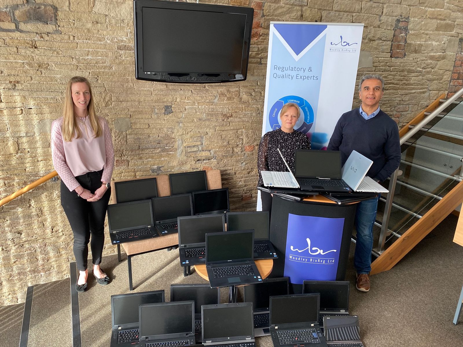 Yorkshire regulatory affairs consultancy donates 24 laptops to pupils in need