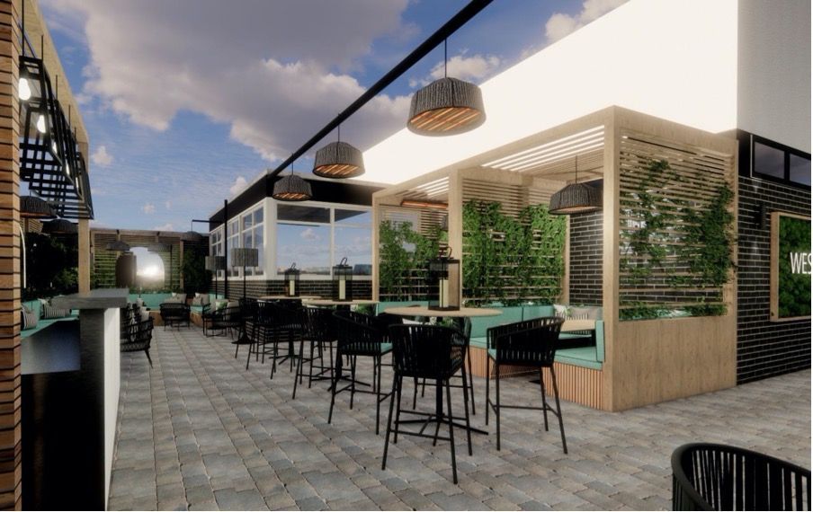 The West Park Hotels new all-weather Courtyard and bar