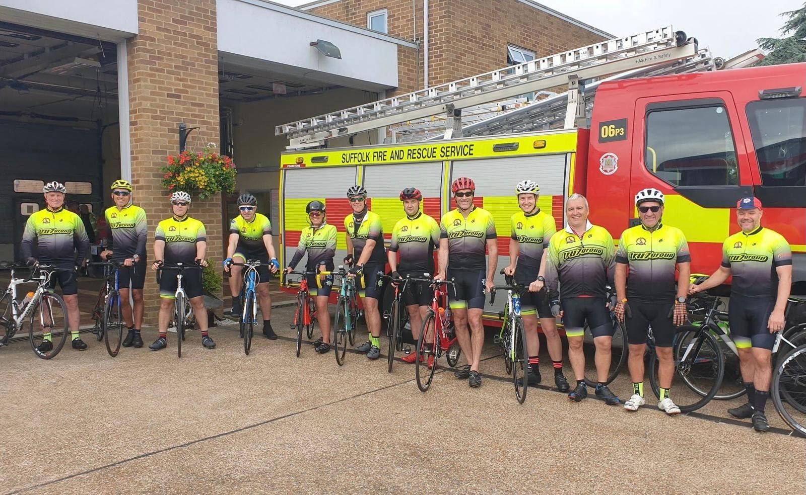 Firefighters cycle length of  UK, raising mental health awareness