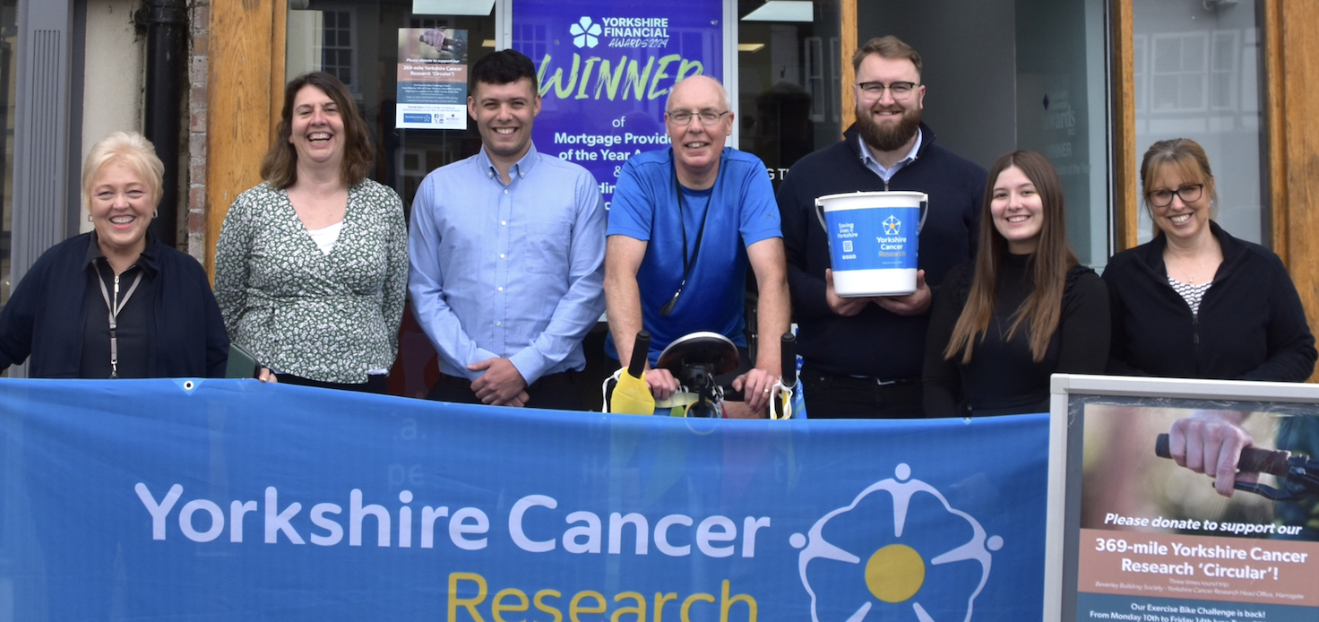 Beverley Building Society’s bike challenge raises £2,200 for Yorkshire Cancer Research