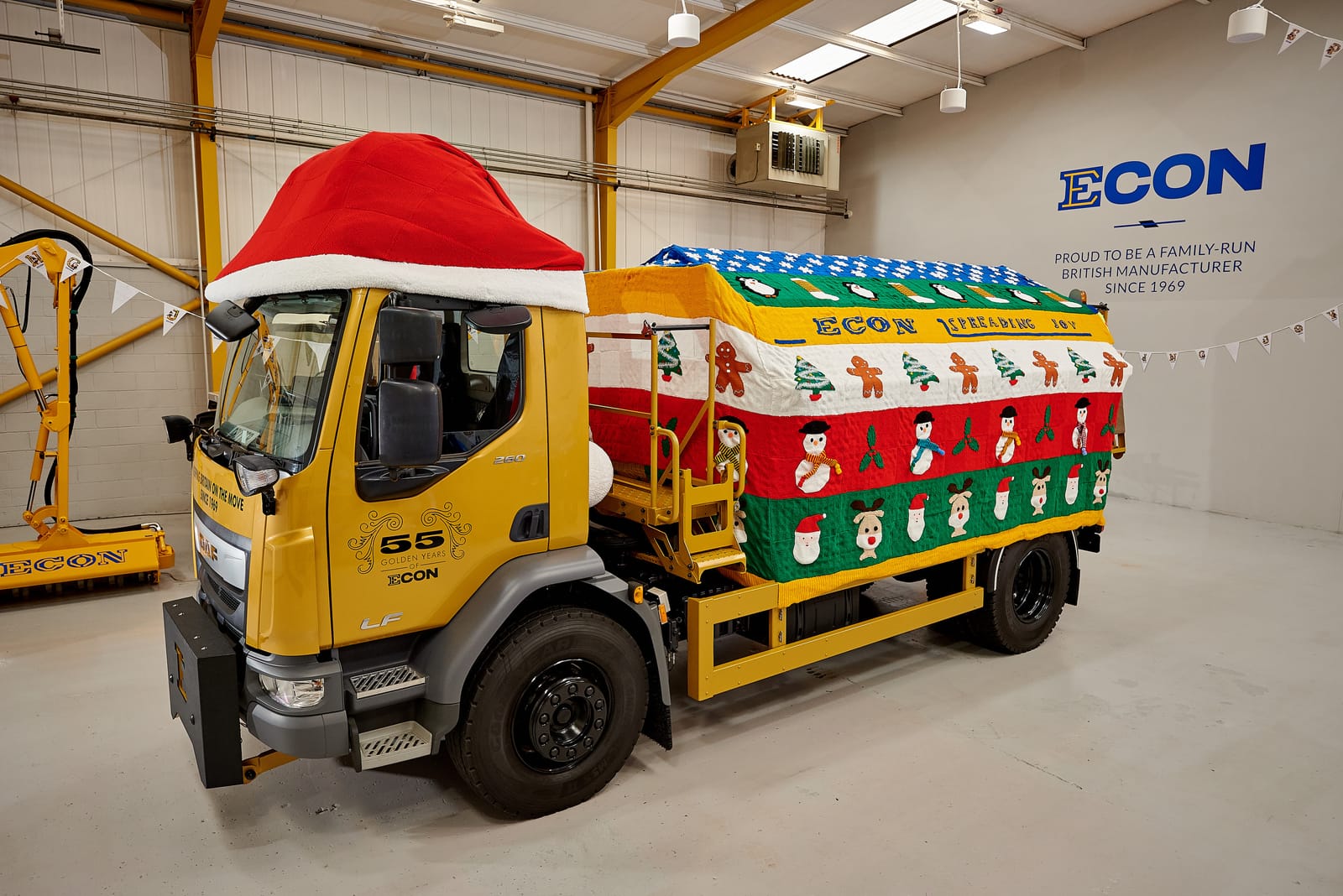 Econ Engineering spreads joy with giant gritter jumper