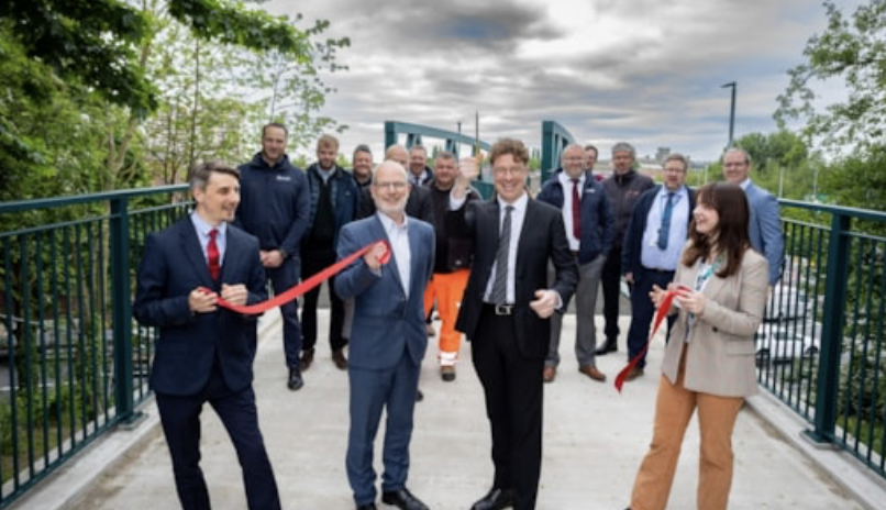 Completed Armley Gyratory footbridges improve routes for walking and cycling
