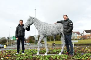 Leeds’ new horse sculpture neighbour unveiled by Yorkshire Olympian