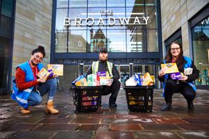 The Broadway, Bradford makes donation to local food bank