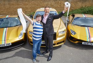 Billionaire Boy visits Harewood with creator David Walliams. The ultimate drive-in experience