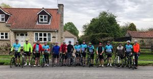 Garden centre team's cycle challenge raises over £6,500