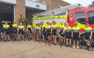 Firefighters cycle length of  UK, raising mental health awareness