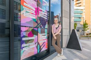 Wellington Place unveil third artist's window installation