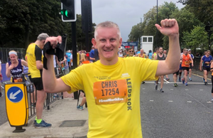 A fundraising feat for charity runner Chris