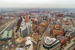 Construction work now advancing at pioneering Leeds City Centre office