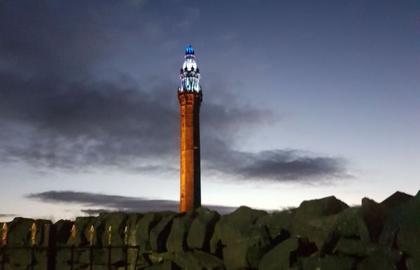 Wainhouse Tower turns blue to thank coronavirus heroes