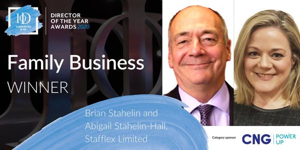 Stafflex wins Family Business of the Year at IoD Yorkshire and North East Awards