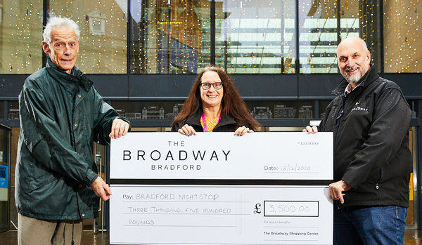The Broadway,Bradford donates funds to Bradford Nightstop