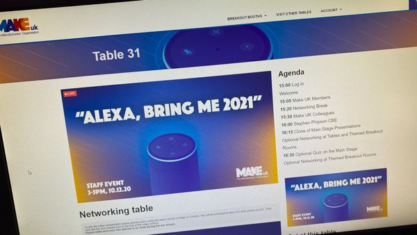 AYRE works with Make UK on the Manufacturing Awards 2020