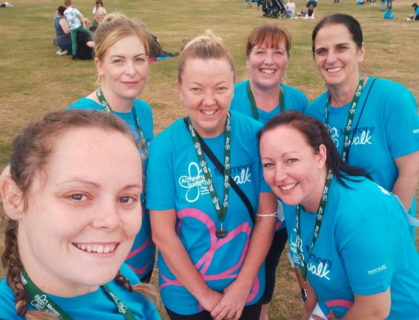 Care home staff complete 6km Alzheimer’s memory walk