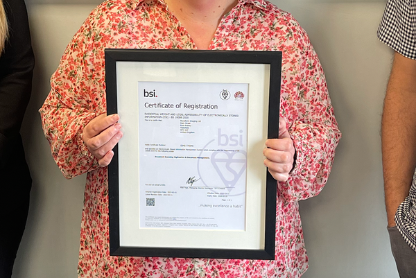 Document Management specialist, Microform gains BS 10008 accreditation