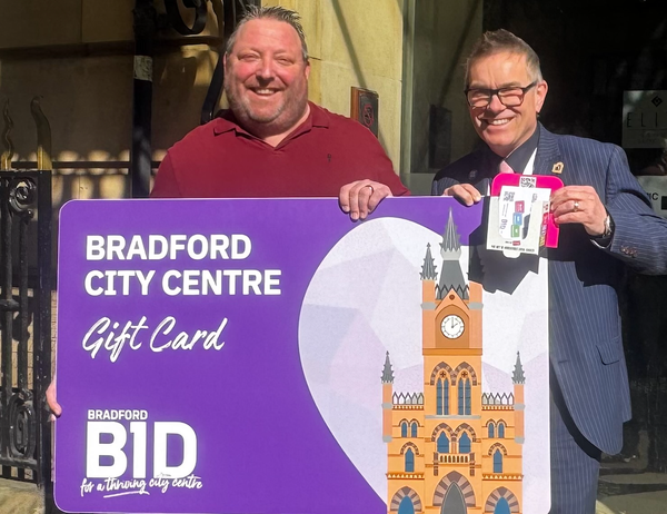 Bradford city centre gift card celebrates £185,000 milestone